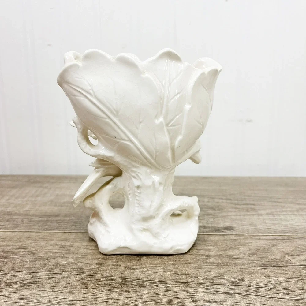 Vintage Bird Vase, Ardalt Lenwile Artware Japan Porcelain Vase 6919